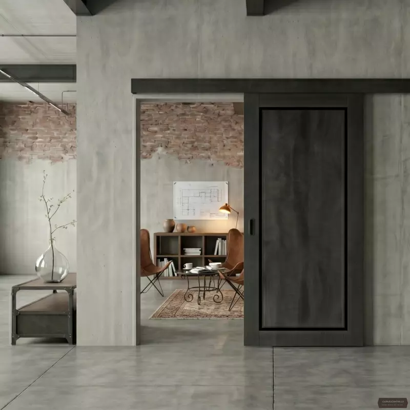 Durvis Legacy Tumšs betons BLK PVC