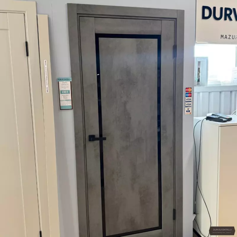 Durvis Legacy Tumšs betons BLK PVC