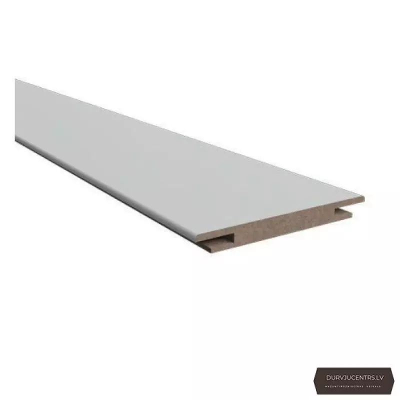 Durvju portālu komplekts MDF Pelēks matēts Teleskopiskais PVC Deluxe