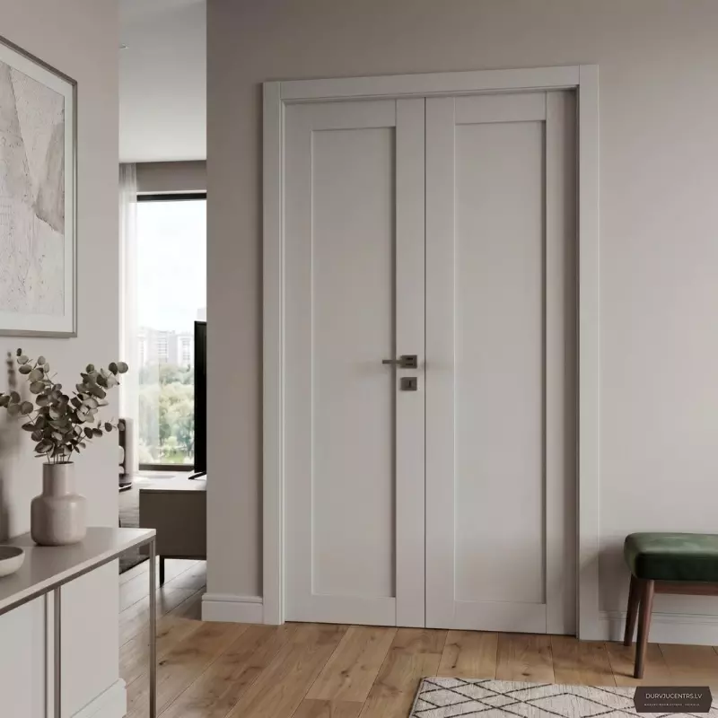 Divviru durvis Luna Pelēks matēts PVC Deluxe