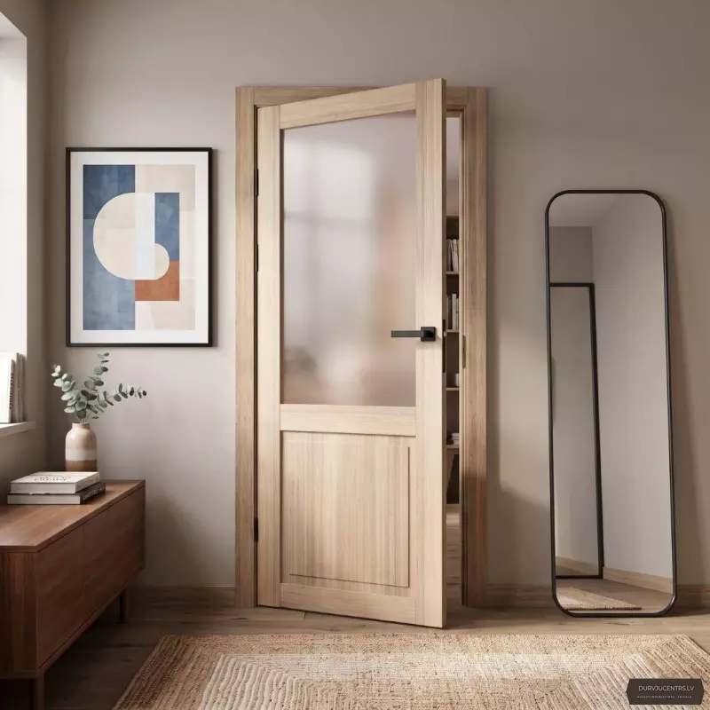 Durvis Golda GLASS  Zelts ozols PVC Deluxe