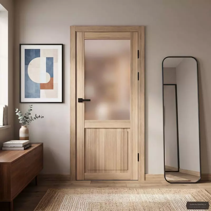 Durvis Golda GLASS  Zelts ozols PVC Deluxe