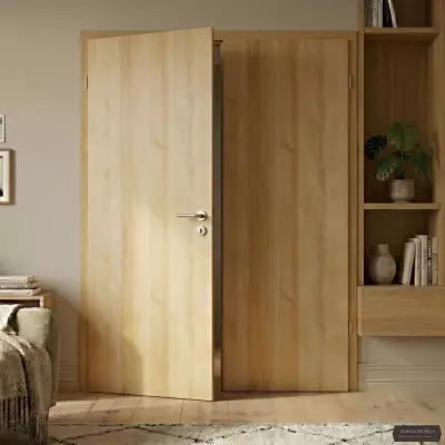 Bīdāmās iekšdurvis Basic 01 Ozols rivjera EKOfinierējums