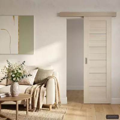 Bīdāmās iekšdurvis Sempra 01 Bianco PVC